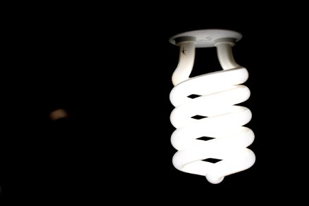 Close-Up Photography Of Spiral Lightbulb