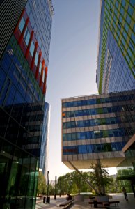 Multicolored Glass Buildings
