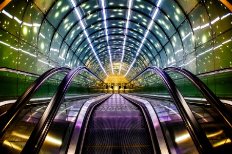 Photography Of Green And Purple Building Interior