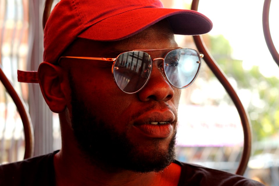 Mens Gold-framed Sunglasses