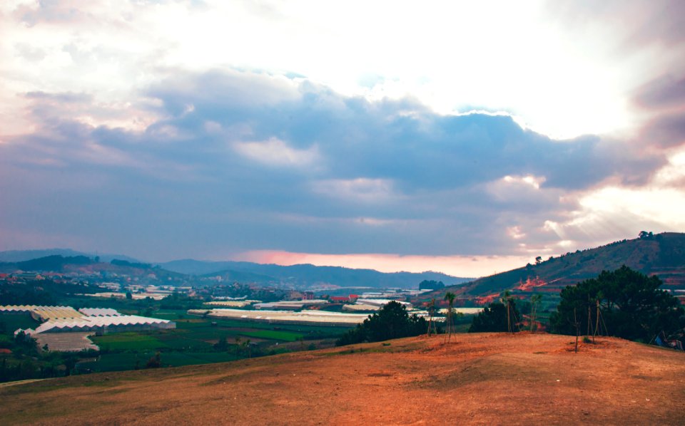 Brown Field Under White Cloudy Sky