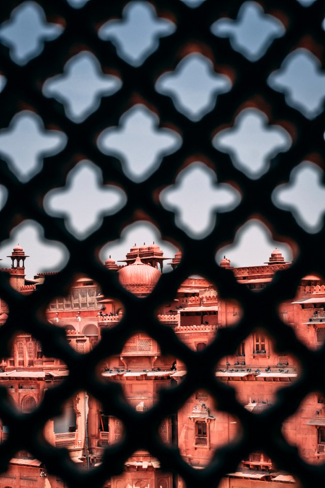 Red Concrete Building