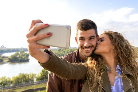 Couple Taking Picture photo