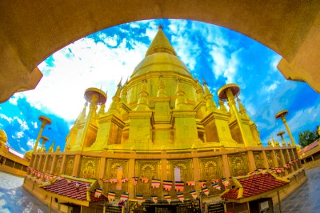 Fisheye Photo Of Beige Dome-top Building