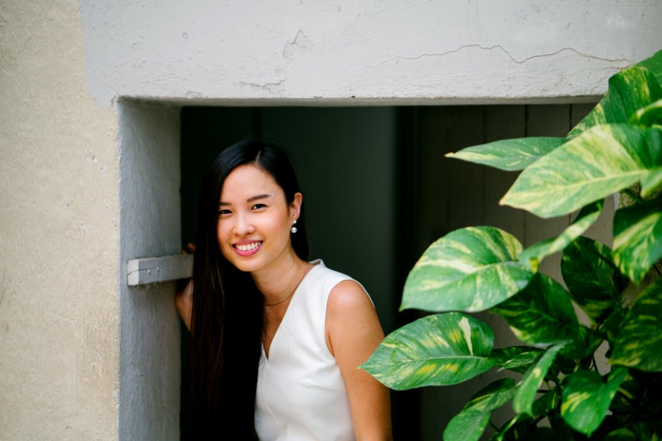 Woman In White Top photo