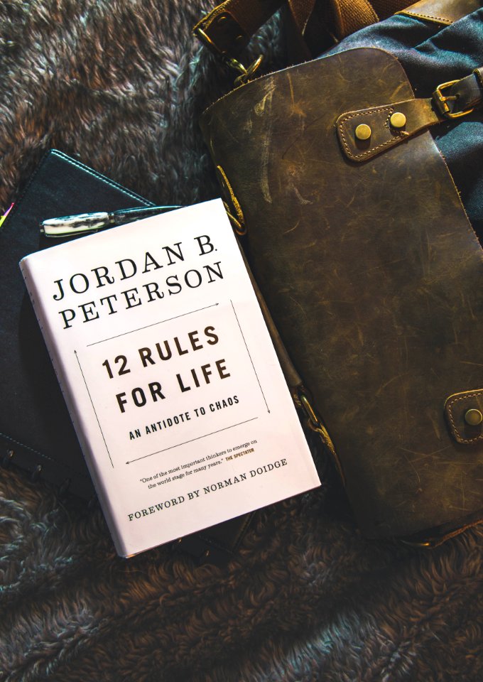 12 Rules For Life By Jordan B Peterson Book Brown Textile