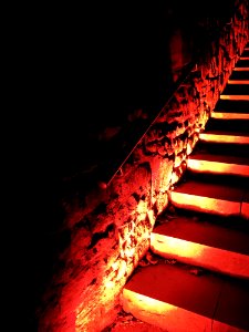 Photo Of Lit Stairs