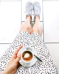 White Ceramic Teacup