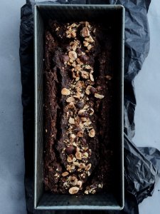 Chocolate Cake In Gray Box
