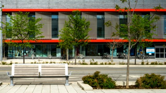 Photo Of Bench Infront Of Building