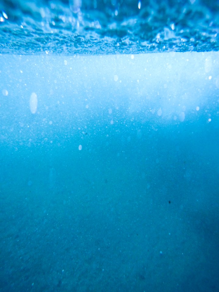Abstract Blue Bubbles