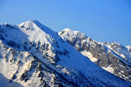 Mountainous Landforms Mountain Range Snow Mountain photo