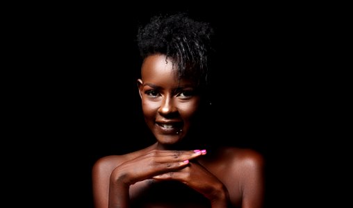Beauty Black Hair Human Model