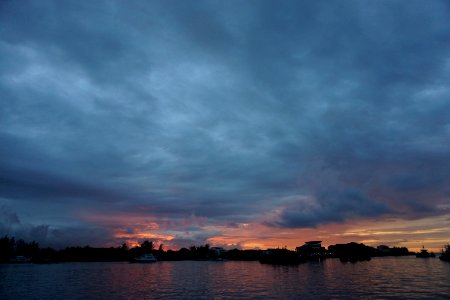 Sky Horizon Dawn Water photo