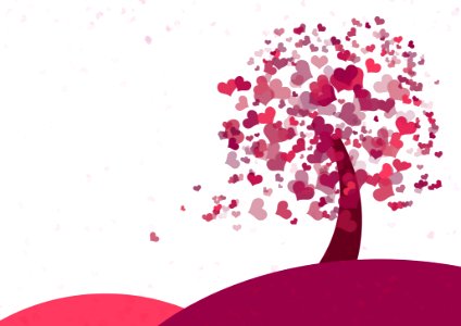 Red Pink Text Heart