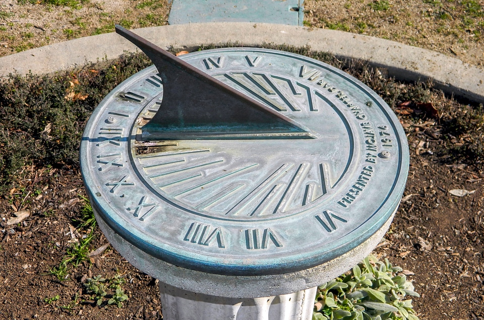 Ancient sun-dial time