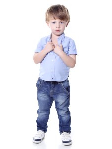 Standing Sleeve Child Boy photo