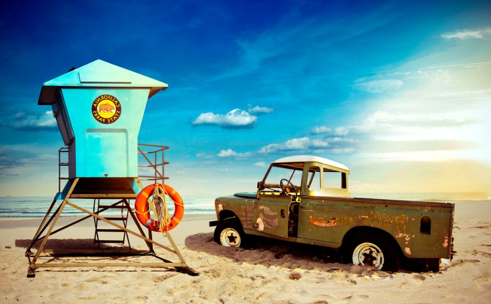Sky Car Vehicle Sand