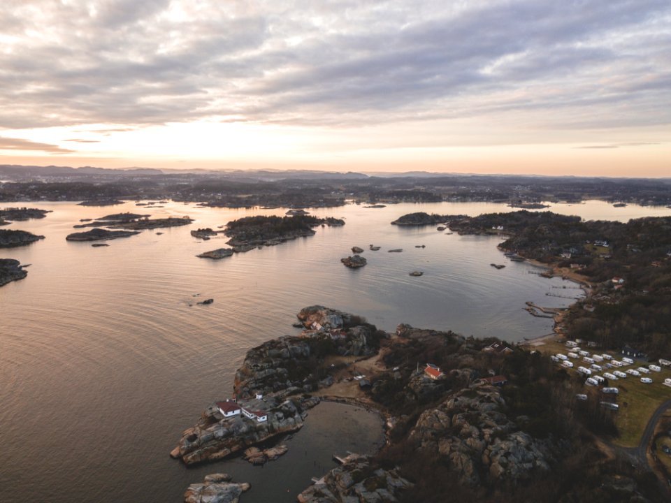 Aerial Photo Of River