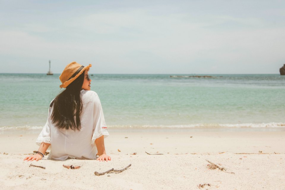 Woman Wearing White Dress On Seaside At Daytime