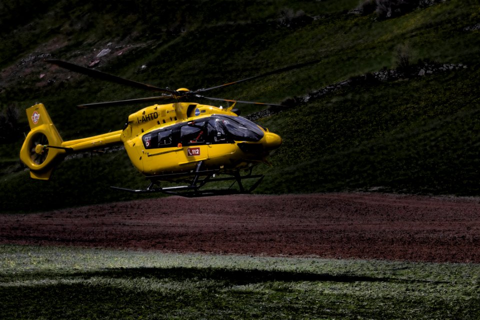 Yellow And Black Helicopter