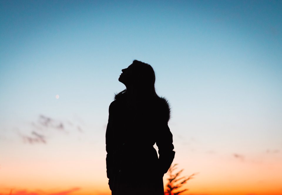 Silhouette Of Woman