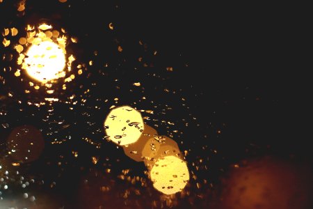 Yellow And Brown Light Bokeh