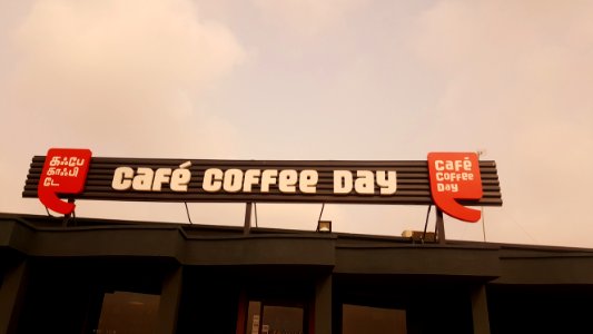 Photo Of Cafe Coffee Day Sign