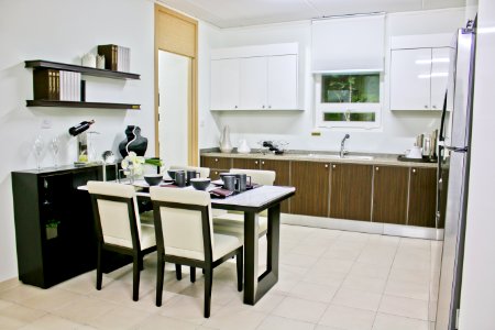 Rectangular Black Wooden Dining Set