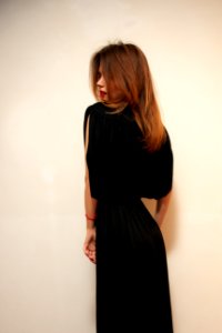 Photography Of A Woman Wearing Black Dress photo