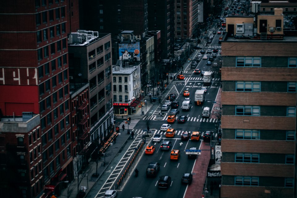 Cars On Street Of City During Daytimne