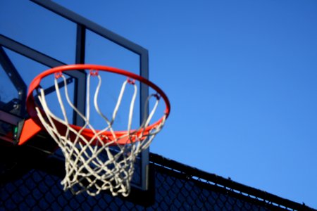 Gray Metal Frame Basketball Hoop System photo