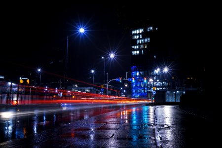 Time Lapse Photography Of Road During Night Time