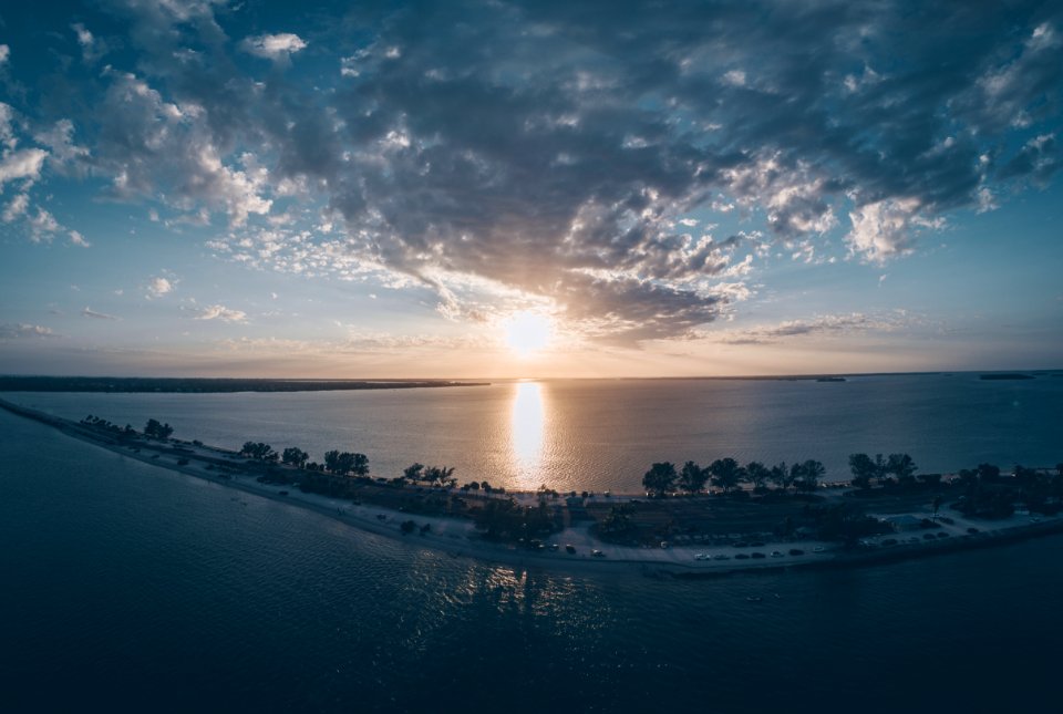 Scenic View Of The Ocean During Sunrise