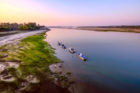 Boats On Body Of Water