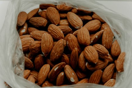 Close-Up Photography Of Almond Nuts photo