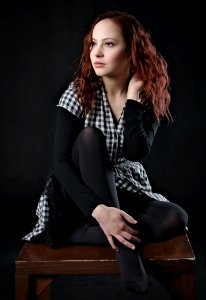 Sitting Fashion Model Human Hair Color Beauty