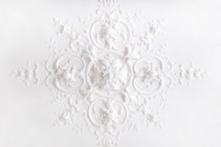 White Wallpaper Lace Pattern