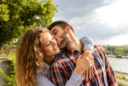 Man Kissing Woman photo