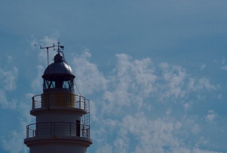 White Lighthouse Under Blue Sky And White Clouds