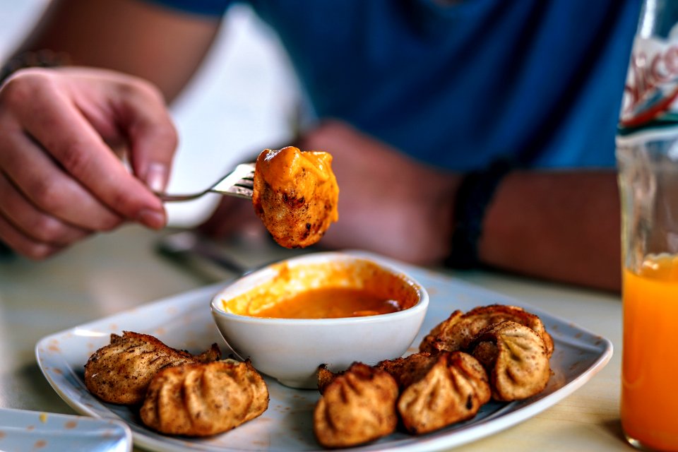 Fried Dumplings And Sauce