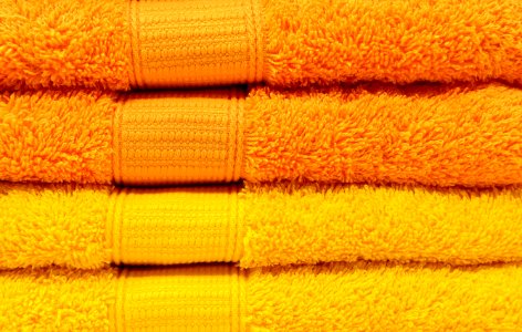 Yellow Orange Textile Material photo
