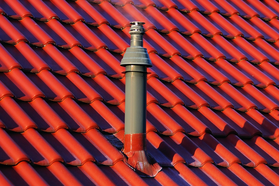 Gas heating tile red