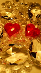 Heart decoration glass photo