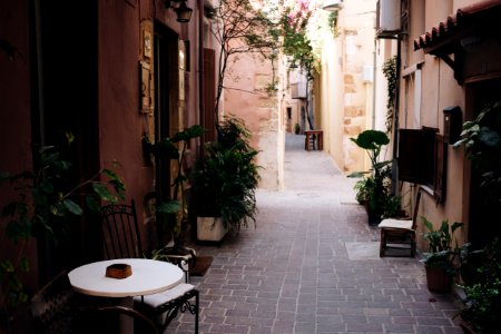 Narrow Pathway Near Houses