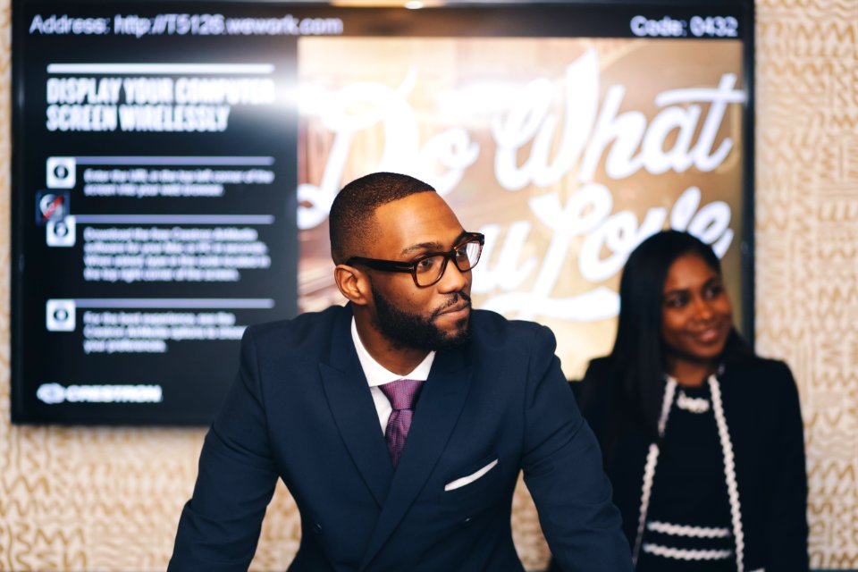 Man In Black Suit Jacket
