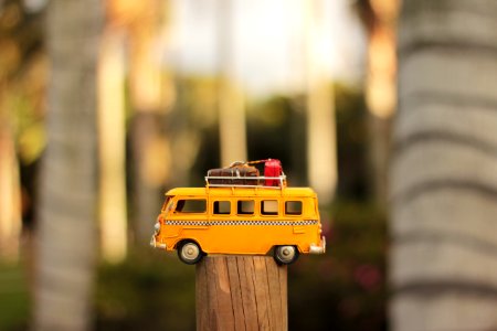 Yellow Van Die-cast Model