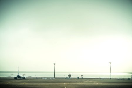 Plane On A Concrete Pavement