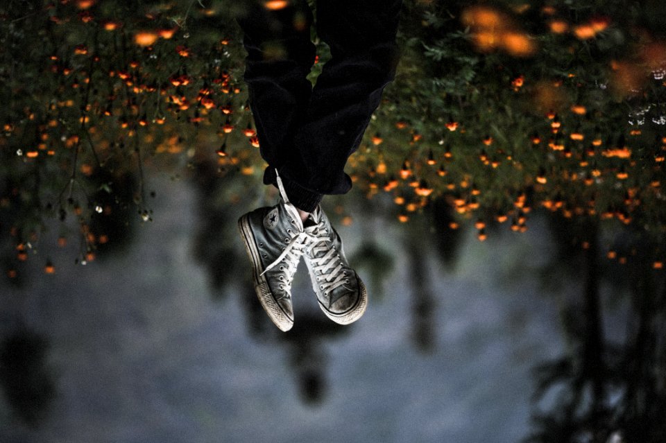 Pair Of Gray Shoes