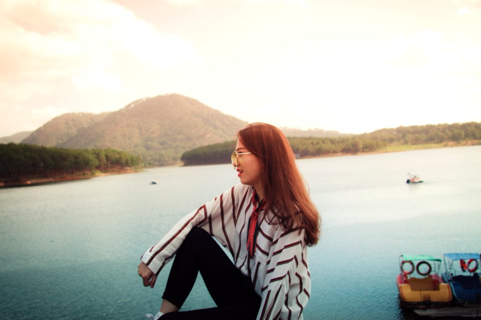 Woman Staring At The Horizon